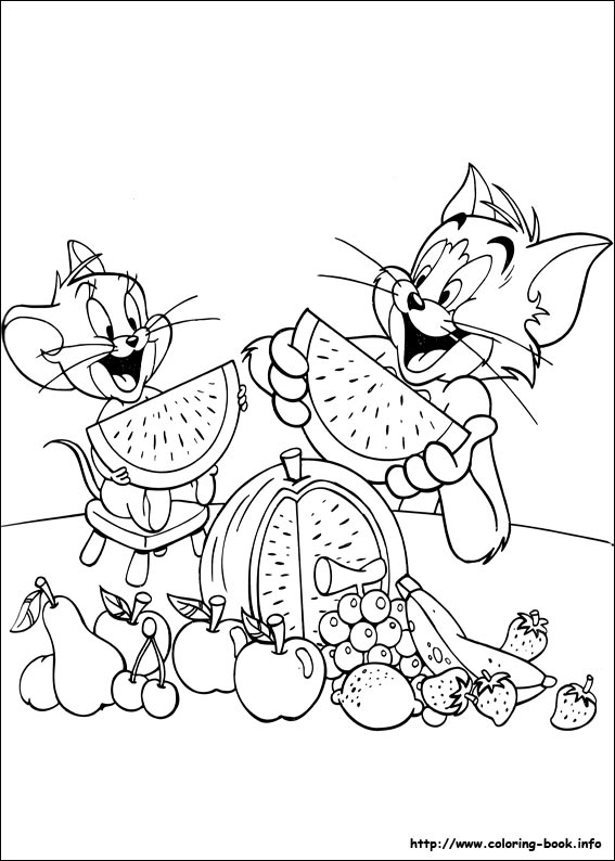 Tom and Jerry coloring picture